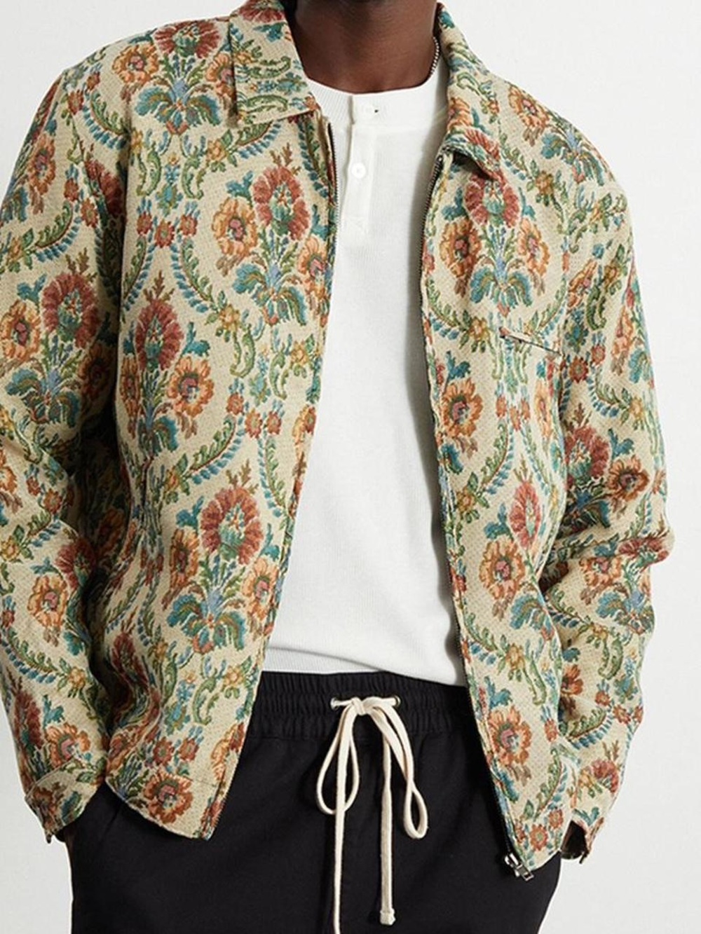 Pacsun Jacquard Floral Gas Jacket